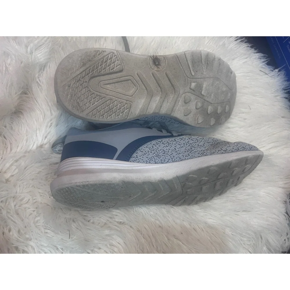 🤯3/$15 Nautica Women Gray Knit Lace Up Athletic Sneakers Shoes‎ Size 9.5